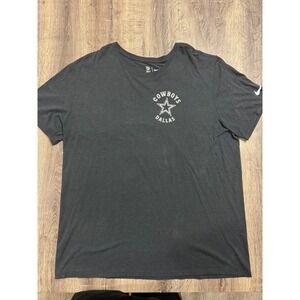 Nike NFL Dallas Cowboys T-Shirt Mens XXL Charcoal Grey Athletic Cut Graphic Tee
